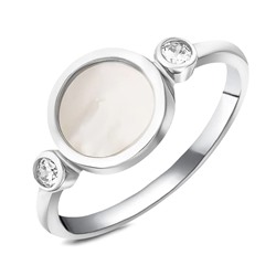 Кольцо, перламутр, BY-6145