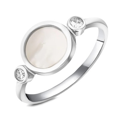 Кольцо, перламутр, BY-6145