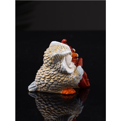 Фигурка полистоун «Сова с виолончелью», 5.7×5.1×6.2 см