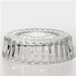 Сахарница ZARRIN, 300 мл, d=13 см, h=11 см, стекло, прозрачная