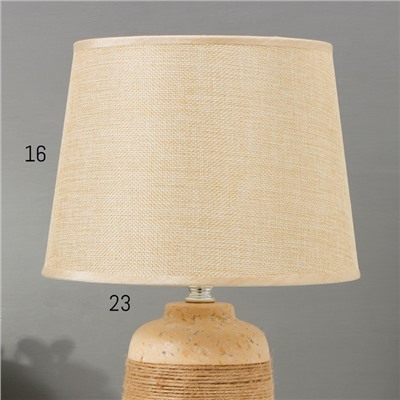 Настольная лампа с абажуром RISALUX, 16351/1, E14, 40 Вт, бежевый, 22×22×37 см