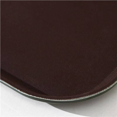 Поднос прорезиненный Hanna Knövell, 41×31 см, коричневый