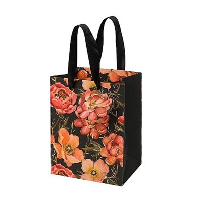 Пакет бумажный 18 х 23 х 10 см Премиум "Флора.Розовый цветок/ FLORA. PINK BLOSSOM" 2-851/14 Bruno Visconti