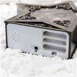 УЦЕНКА Фигура светодиодная звезда «Дед Мороз с подарками», 26×7×26 см, USB, музыка, Т/БЕЛЫЙ