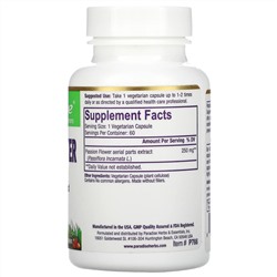 Paradise Herbs, Европейский страстоцвет, 60 растительных капсул