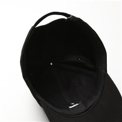 Кепка женская MINAKU Smile, чёрная, размер 54-56