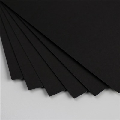 Лист для фотоальбома чёрный, плотность 250 г, набор 30 шт., 26×26 см