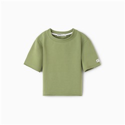 Футболка детская KAFTAN, размер 36 (134-140 см), хаки