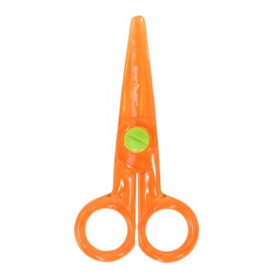 Ножницы детские 120 мм без лезвия для детей от 2 лет, пластиковые безопасные  НПКМ Каляка-Маляка
