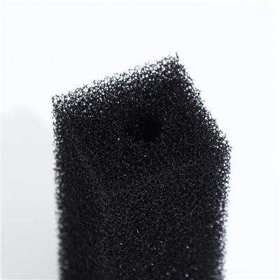 Губка прямоугольная для фильтра № 1, ретикулированная 30 PPI, 4×4.5×11 см, чёрная