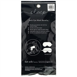 Kitsch, сатиновая маска на глаза для сна, в мелкий горошек, 1 шт.