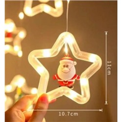 Гирлянда цветная новогодняя светодиодная Звёздочка, 300х60см, 220V