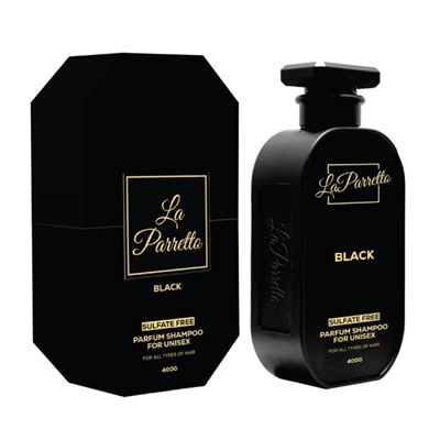 Шампунь для волос La Parretto Black for unisex (Sulfate Free)