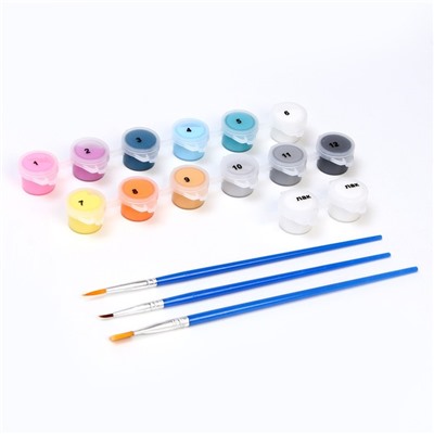 Картина по номерам на холсте с подрамником «Яркие котики», 40×50 см