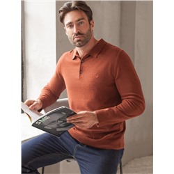 Джемпер-поло из хлопка с нейлоном