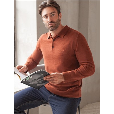 Джемпер-поло из хлопка с нейлоном