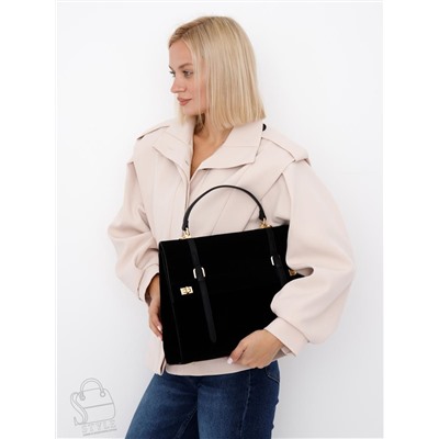 Сумка женская кожаная 1020L black Polina&Eiterou