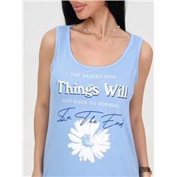 Маркелла - сорочка голубой