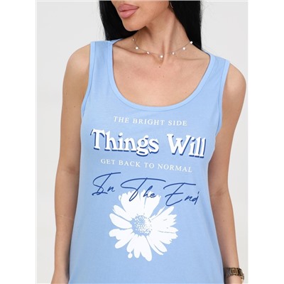 Маркелла - сорочка голубой