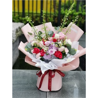 Пленка для цветов и букетов «Ярко матовая», белый, 57 см × 5 м, 65 мкм