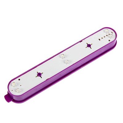 Аквариумный набор трехсекционный, с подсветкой LED, 2.55 л, фиолетовый