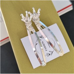 Заколка для волос со стразами 2 шт, арт.061.291