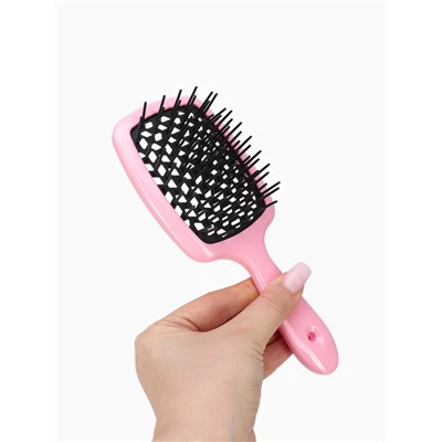 Расчёска массажная, широкая, продуваемая, 8.4×20.5(±1) см, МИКС