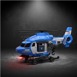 Вертолет "Полиция" (свет, звук) в коробке