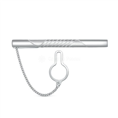 Запонки из серебра родированные 080007