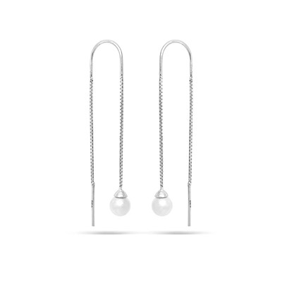 Серьги, жемчуг swarovski, ТЦС-66