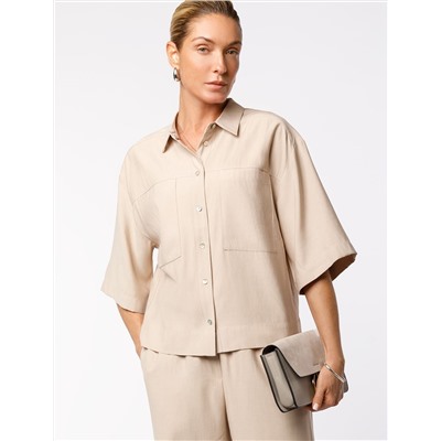 Блузка из плотного лиоцелла