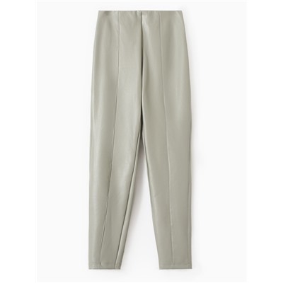 Брюки женские кожаные Mark Formelle, зелёные, размер 50 (XL)