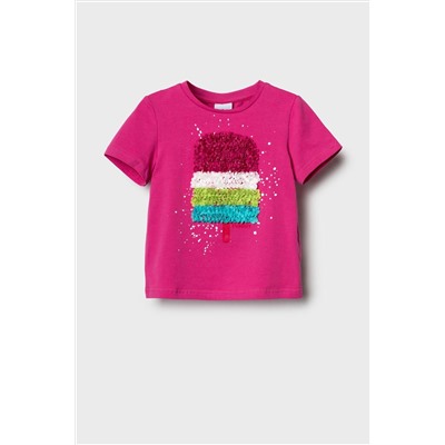 Фуфайка трикотажная для девочек (футболка) PLAYTODAY, 1240301