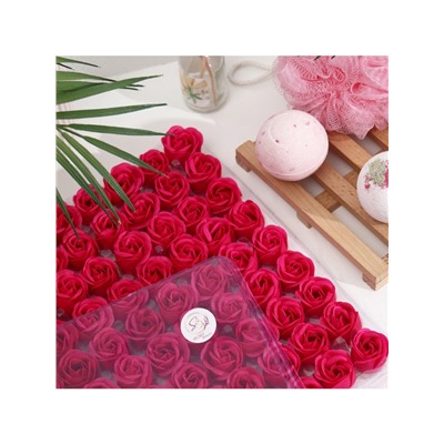 Розы мыльные фуксия, набор 81 шт.