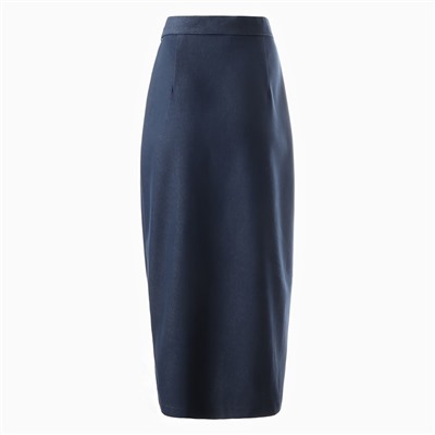 Юбка миди на запах женская MINAKU: Jeans Collection, синяя, размер 42