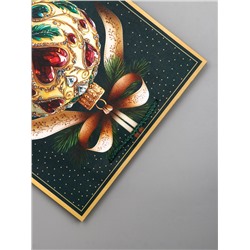 Пакет подарочный новогодний ламинированный, «Новогодний шар », 26×12×32 см