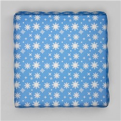 Коробка для печенья, кондитерская новогодняя упаковка «Снеговик», 21×21×3 см