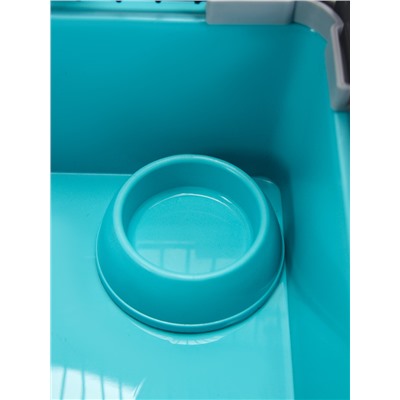 Клетка-мини для грызунов «Пижон» №1, укомплектованная, 27×15×13 см, бирюзовая