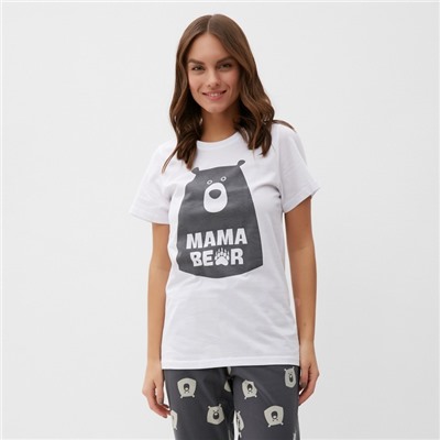 Пижама женская (футболка, брюки) KAFTAN Bear, размер 40-42