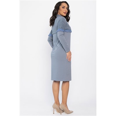 Платье трикотажное Нарина (серое) П14513-10М