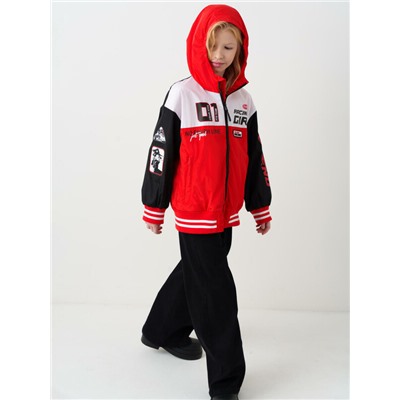 Куртка текстильная с полиуретановым покрытием для девочек (ветровка)