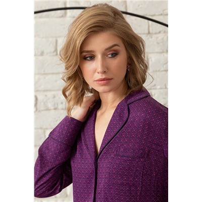 Пижама жен: куртка, брюки Mia Cara AW23WW318 Plum Jam сливовый