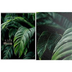 Тетрадь А4  96л клетка "ЗЕЛЁНЫЕ ЛИСТЬЯ - 5" 96-8927 Проф-Пресс