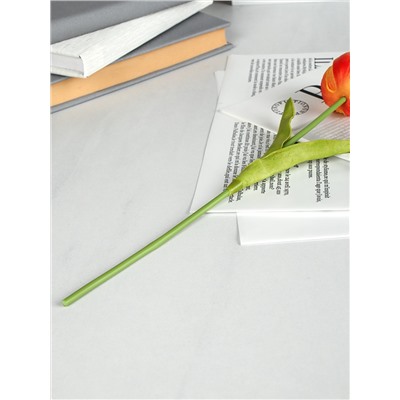 Цветок искусственный Тюльпан 32 см желто-оранжевые / GR-058 /уп 10/100/1200/латекс