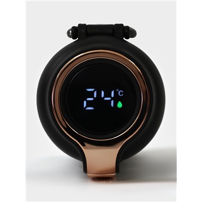 Термокружка Мастер К Simple, 420 мл, с термометром, сохраняет тепло до 8 ч, нержавеющая сталь, чёрная