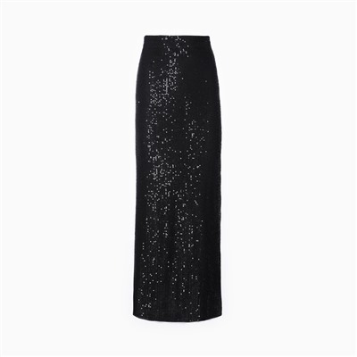 Юбка макси из пайеток женская MIST, размер 42, чёрная