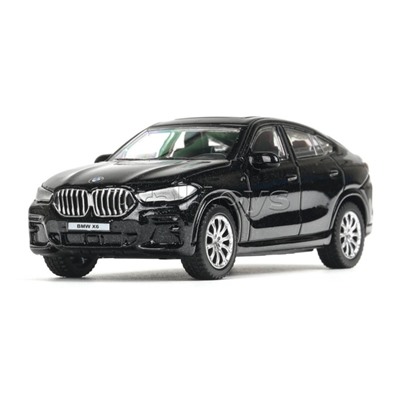 Машина металл BMW X6 10,5 см, (черный) инерц, в коробке