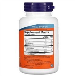 Now Foods, ультра омега 3, 90 капсул