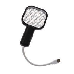 Мухобойка Bl-S, электрическая, портативная, Led подсветка, USB, чёрная