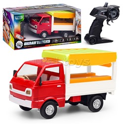 Машина "Грузовичок фастфуд" свет, звук р/у, 27 MGz, в коробке